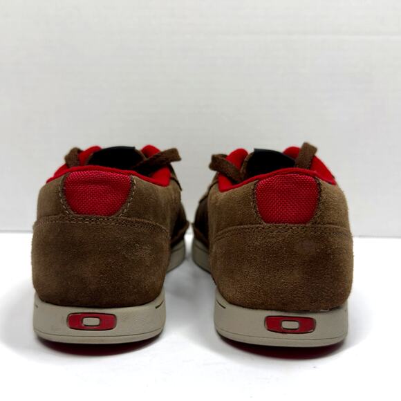 Y2K Oakley Sneakers Chunky Skateboarding Casual Icon Brown Suede Shoes Mens 12 - Picture 11 of 13